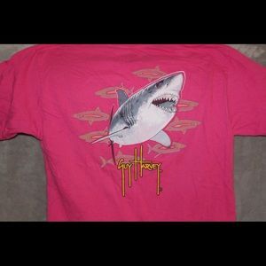 Guy Harvey Pink Shark Shirt